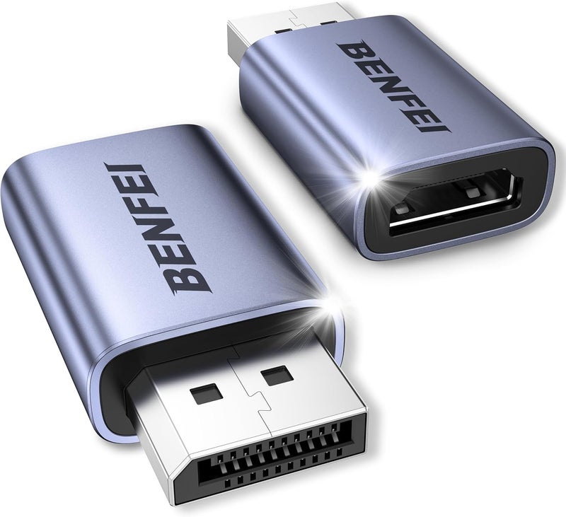 Benfei محول DisplayPort 4K إلى HDMI حزمة 2، أحادي الاتجاه DP 1.2 كمبيوتر إلى شاشة HDMI 1.4 محول ذكر إلى أنثى - متوافق مع اللابتوب، الكمبيوتر المكتبي، الشاشة، HDTV، رسومات AMD/NVIDIA - Image 1
